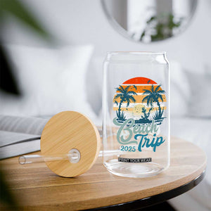 Beach Trip 2025 Glass Can Summer Vacation Vintage 70's Retro TS10 Print Your Wear