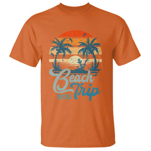Beach Trip 2025 T Shirt Summer Vacation Vintage 70's Retro TS10 Orange Print Your Wear