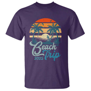 Beach Trip 2025 T Shirt Summer Vacation Vintage 70's Retro TS10 Purple Print Your Wear