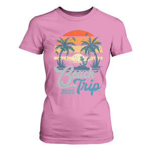 Beach Trip 2025 T Shirt For Women Summer Vacation Vintage 70's Retro TS10 Azalea Print Your Wear