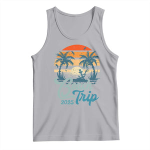 Beach Trip 2025 Tank Top Summer Vacation Vintage 70's Retro TS10 Athletic Heather Print Your Wear