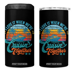 Cruising Matching 4 in 1 Can Cooler Tumbler I Love It Cruisin Together Cruise Squad TS10 One Size: 16 oz Black Print Your Wear