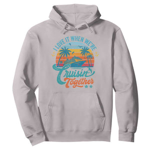 Cruising Matching Hoodie I Love It Cruisin Together Cruise Squad TS10 Ice Gray Print Your Wear