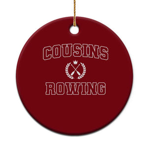 Cousins Rowing Ceramic Ornament Summer Romance Beach Vibes TS10 1pc Red Print Your Wear