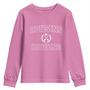 Cousins Rowing Youth Sweatshirt Summer Romance Beach Vibes TS10 Azalea Print Your Wear