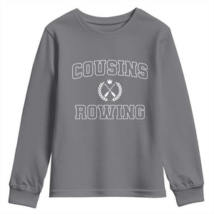 Cousins Rowing Youth Sweatshirt Summer Romance Beach Vibes TS10 Charcoal Print Your Wear