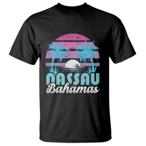 Vintage Nassau T Shirt Tropical Island Palm Trees Beach Bahamas Vacation TS10 Black Print Your Wear