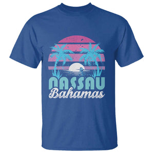 Vintage Nassau T Shirt Tropical Island Palm Trees Beach Bahamas Vacation TS10 Royal Blue Print Your Wear