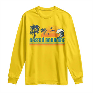 Vintage Nassau Long Sleeve Shirt Bahamas Vacation Beach Summer Retro Sunset TS10 Daisy Print Your Wear