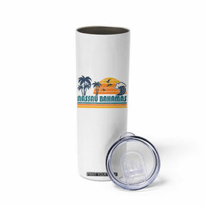 Vintage Nassau Skinny Tumbler Bahamas Vacation Beach Summer Retro Sunset TS10 Print Your Wear