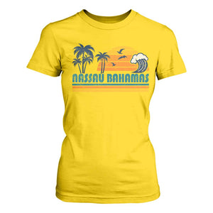 Vintage Nassau T Shirt For Women Bahamas Vacation Beach Summer Retro Sunset TS10 Daisy Print Your Wear