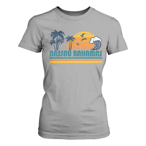 Vintage Nassau T Shirt For Women Bahamas Vacation Beach Summer Retro Sunset TS10 Sport Gray Print Your Wear