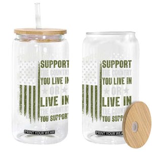Social Justice Glass Can Support The Country You Live In American Flag TS10 Print Your Wear