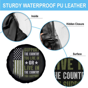 Social Justice Spare Tire Cover Support The Country You Live In American Flag TS10 Print Your Wear