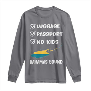 Bahamas Vacation Long Sleeve Shirt Funny Tropical Island Summer Travel TS10 Charcoal Print Your Wear