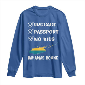 Bahamas Vacation Long Sleeve Shirt Funny Tropical Island Summer Travel TS10 Royal Blue Print Your Wear