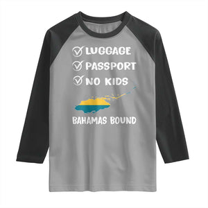 Bahamas Vacation Raglan Shirt Funny Tropical Island Summer Travel TS10 Sport Gray Black Print Your Wear