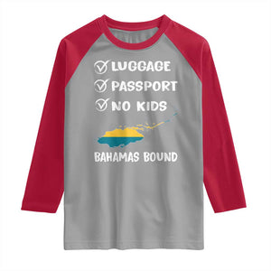 Bahamas Vacation Raglan Shirt Funny Tropical Island Summer Travel TS10 Sport Gray Red Print Your Wear