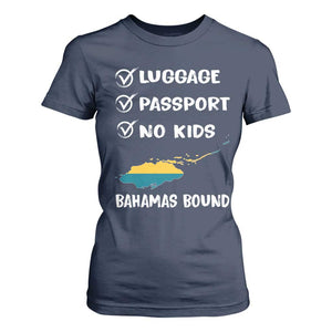 Bahamas Vacation T Shirt For Women Funny Tropical Island Summer Travel TS10 Navy Print Your Wear