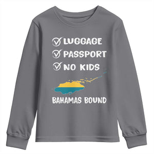 Bahamas Vacation Youth Sweatshirt Funny Tropical Island Summer Travel TS10 Charcoal Print Your Wear