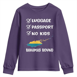 Bahamas Vacation Youth Sweatshirt Funny Tropical Island Summer Travel TS10 Purple Print Your Wear