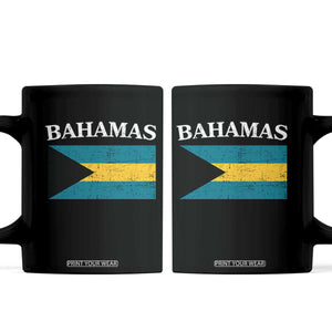 Bahamas Flag Coffee Mug Retro Vintage Bahamian Gifts TS10 Black Print Your Wear