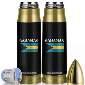 Bahamas Flag Bullet Tumbler Retro Vintage Bahamian Gifts TS10 Black Print Your Wear