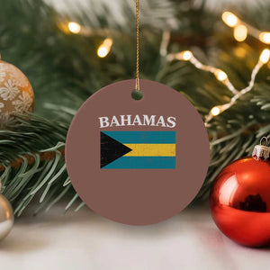 Bahamas Flag Ceramic Ornament Retro Vintage Bahamian Gifts TS10 1pc Mocha Print Your Wear