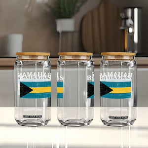 Bahamas Flag Glass Can Retro Vintage Bahamian Gifts TS10 Print Your Wear