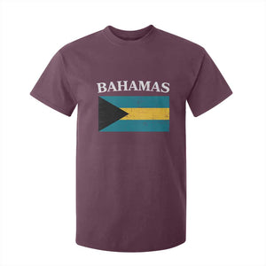 Bahamas Flag T Shirt For Kid Retro Vintage Bahamian Gifts TS10 Maroon Print Your Wear
