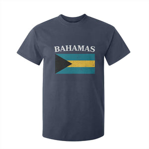 Bahamas Flag T Shirt For Kid Retro Vintage Bahamian Gifts TS10 Navy Print Your Wear