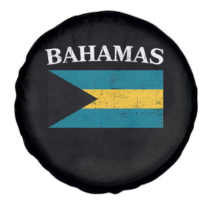 Bahamas Flag Spare Tire Cover Retro Vintage Bahamian Gifts TS10 Print Your Wear