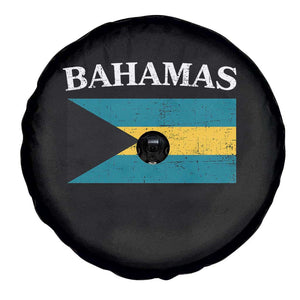 Bahamas Flag Spare Tire Cover Retro Vintage Bahamian Gifts TS10 Print Your Wear