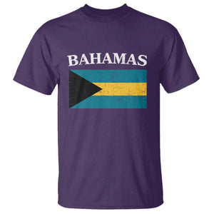 Bahamas Flag T Shirt Retro Vintage Bahamian Gifts TS10 Purple Print Your Wear