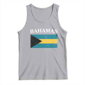 Bahamas Flag Tank Top Retro Vintage Bahamian Gifts TS10 Athletic Heather Print Your Wear