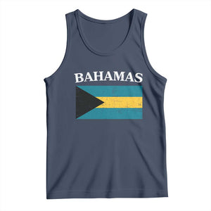 Bahamas Flag Tank Top Retro Vintage Bahamian Gifts TS10 Navy Print Your Wear
