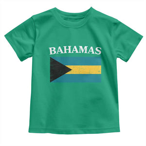 Bahamas Flag Toddler T Shirt Retro Vintage Bahamian Gifts TS10 Irish Green Print Your Wear