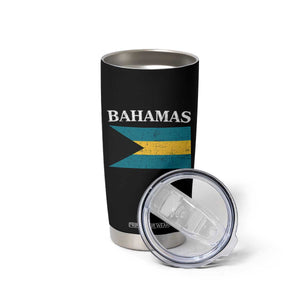 Bahamas Flag Tumbler Cup Retro Vintage Bahamian Gifts TS10 Print Your Wear