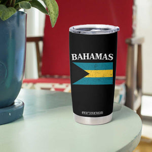 Bahamas Flag Tumbler Cup Retro Vintage Bahamian Gifts TS10 Print Your Wear