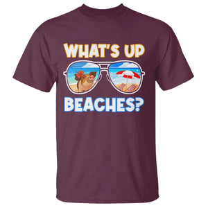 Bahamas Swimming Pigs T Shirt Pig Swim Caribbean Beach Summer Vacation TS10 Maroon Print Your Wear