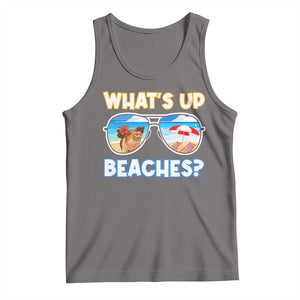 Bahamas Swimming Pigs Tank Top Pig Swim Caribbean Beach Summer Vacation TS10 Deep Heather Print Your Wear