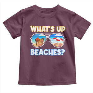 Bahamas Swimming Pigs Toddler T Shirt Pig Swim Caribbean Beach Summer Vacation TS10 Maroon Print Your Wear