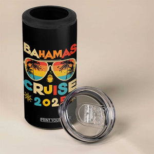 Bahamas Cruise 4 in 1 Can Cooler Tumbler Cruisin Together Matching Family Cruise 2025 TS10 Print Your Wear