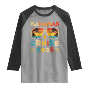 Bahamas Cruise Raglan Shirt Cruisin Together Matching Family Cruise 2025 TS10 Sport Gray Black Print Your Wear