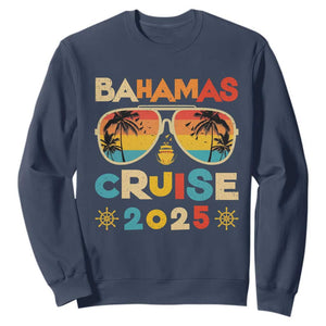 Bahamas Cruise Sweatshirt Cruisin Together Matching Family Cruise 2025 TS10 Navy Print Your Wear