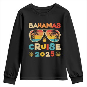Bahamas Cruise Youth Sweatshirt Cruisin Together Matching Family Cruise 2025 TS10 Black Print Your Wear
