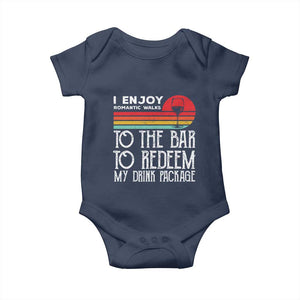 Funny Drinking Cruise Baby Onesie Funny Drink Package Summer Gift TS10 Navy Print Your Wear