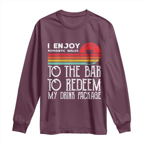 Funny Drinking Cruise Long Sleeve Shirt Funny Drink Package Summer Gift TS10 Maroon Print Your Wear
