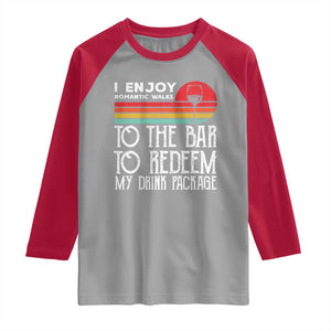 Funny Drinking Cruise Raglan Shirt Funny Drink Package Summer Gift TS10 Sport Gray Red Print Your Wear