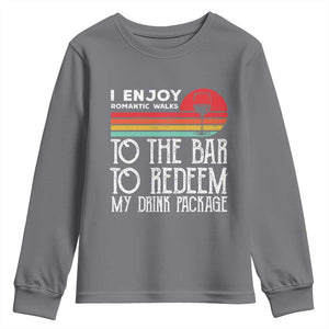 Funny Drinking Cruise Youth Sweatshirt Funny Drink Package Summer Gift TS10 Charcoal Print Your Wear